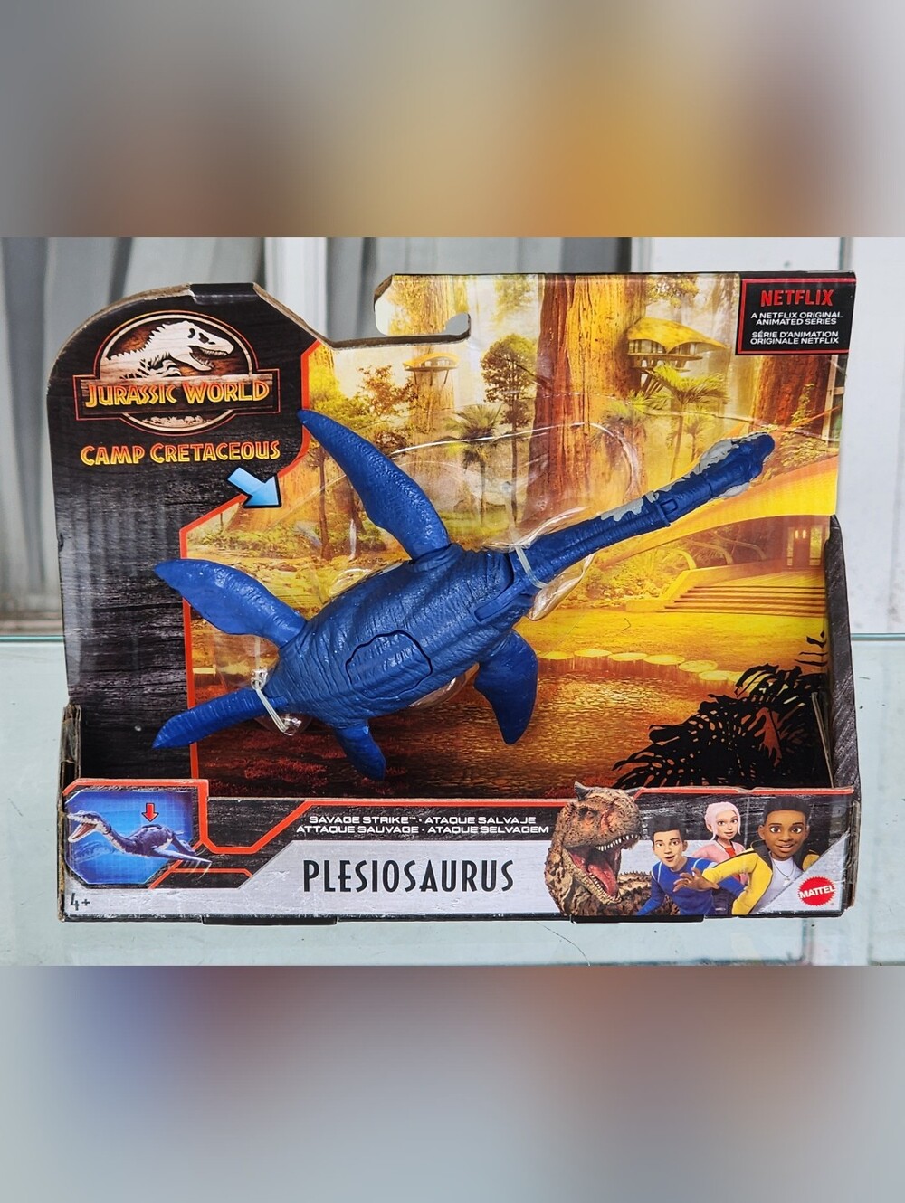 New Jurassic World Savage Strike Plesiosaurus Dinosaur Camp Cretaceous Netflix